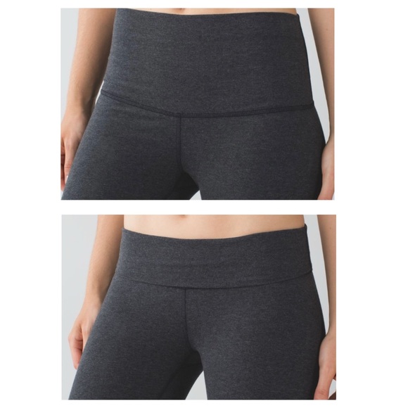 EUC Lululemon Wunder Under Crop (Roll Down)
Heathered Black 21” - Picture 3 of 7
